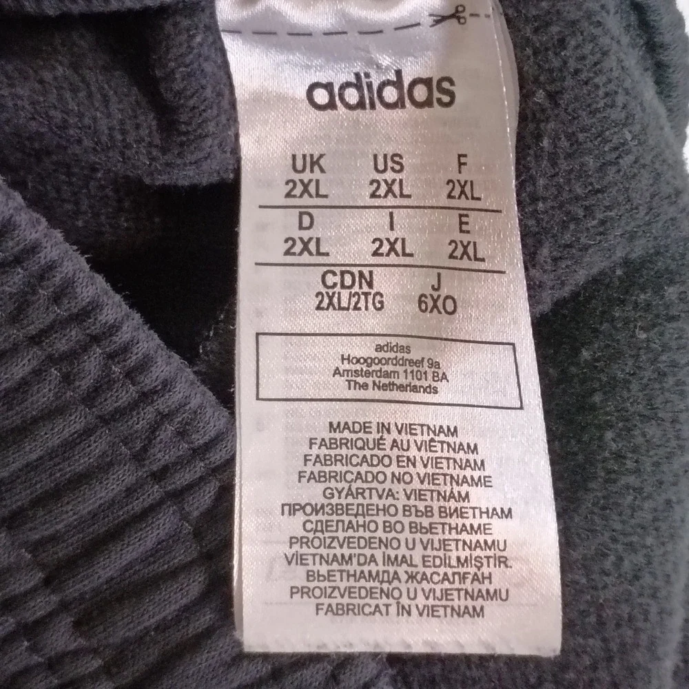 Adidas Mens‎ 2XL Jogger Pants Sweatpants 3-Stripes Pants Black  GT9435